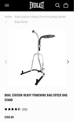 DUAL STATION HEAVY PUNCHING BAG/SPEED BAG STAND