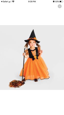 Toddler girl Halloween cute witch costume 5T