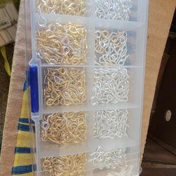 NEW1200 Pieces Mini Metal Screw Eye Pins Pendants for DIY Jewelry Making