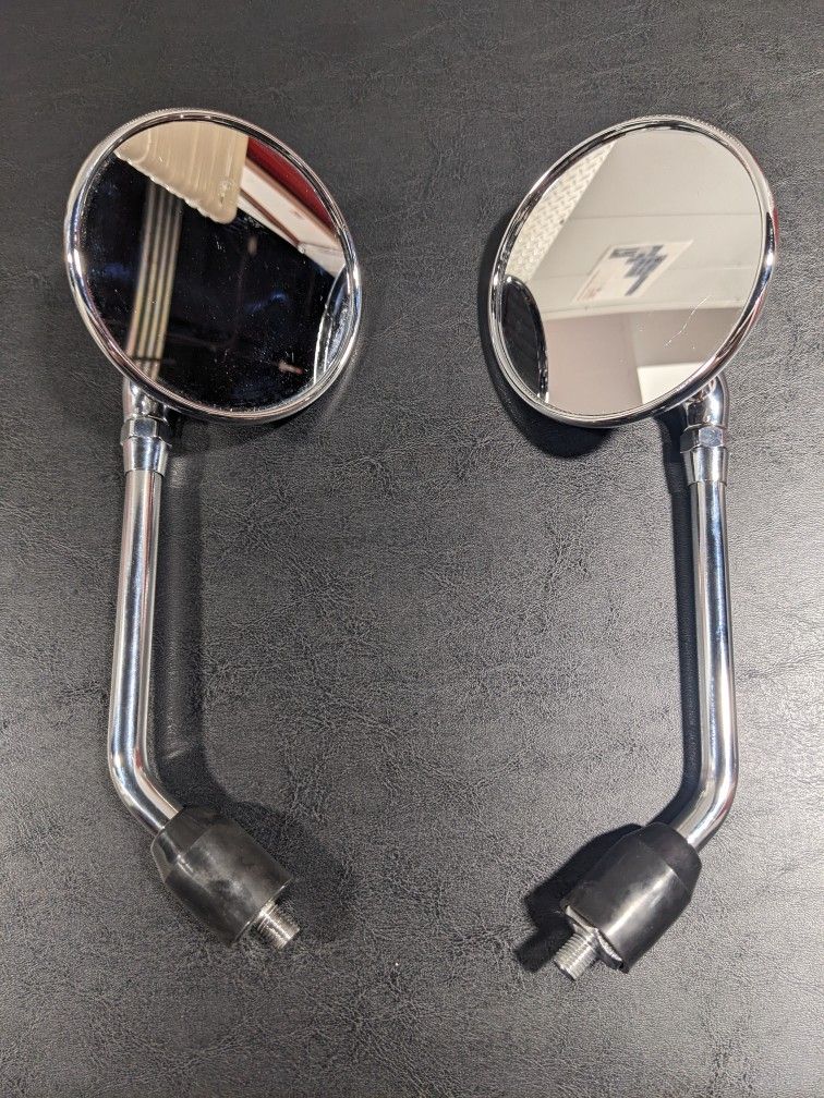 OEM TRIUMPH BONNEVILLE CHROME SIDE MIRROR SET MOTORCYCLE