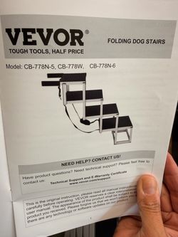 VEVOR Folding Dog Stairs – Portable Pet Steps
