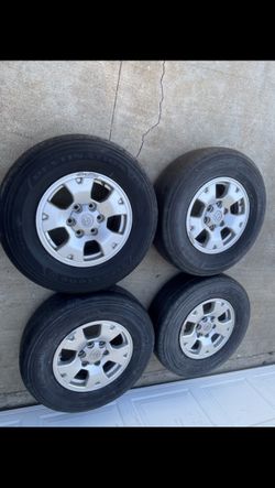 4 — 245/75r16 6x5.5 6x139.7 Toyota Tacoma Sequoia Tundra Chevrolet Tahoe Yukon Tundra 4Runner Wheels Rims Tires TPMS!!!