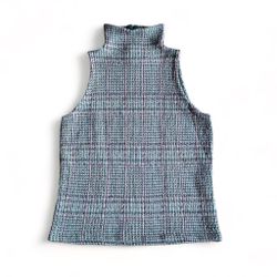 Lauren Ralph Lauren Vintage Plaid Sleeveless Wool Sweater Vest - Women’s Size L