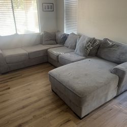 Very Large, Comfortable But Well Used Couch