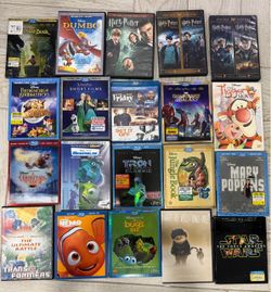 Mixed Blu-ray and DVD Movie Collection Lot