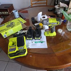 Ryobi Impact Wrench Set 2 Batteries.charger Brandnew