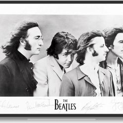 The Beatles Autographed Signed Poster