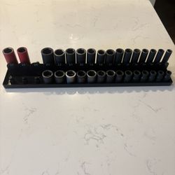 Matco Socket set Deep and Shallow with Mac Tools Lug Nut Sockets thrown in