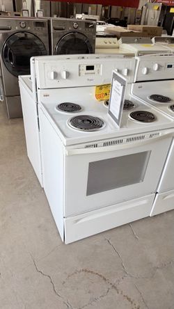 Whirlpool White Electric Coil Range