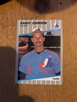 Randy Johnson marlboro error rookie baseball card