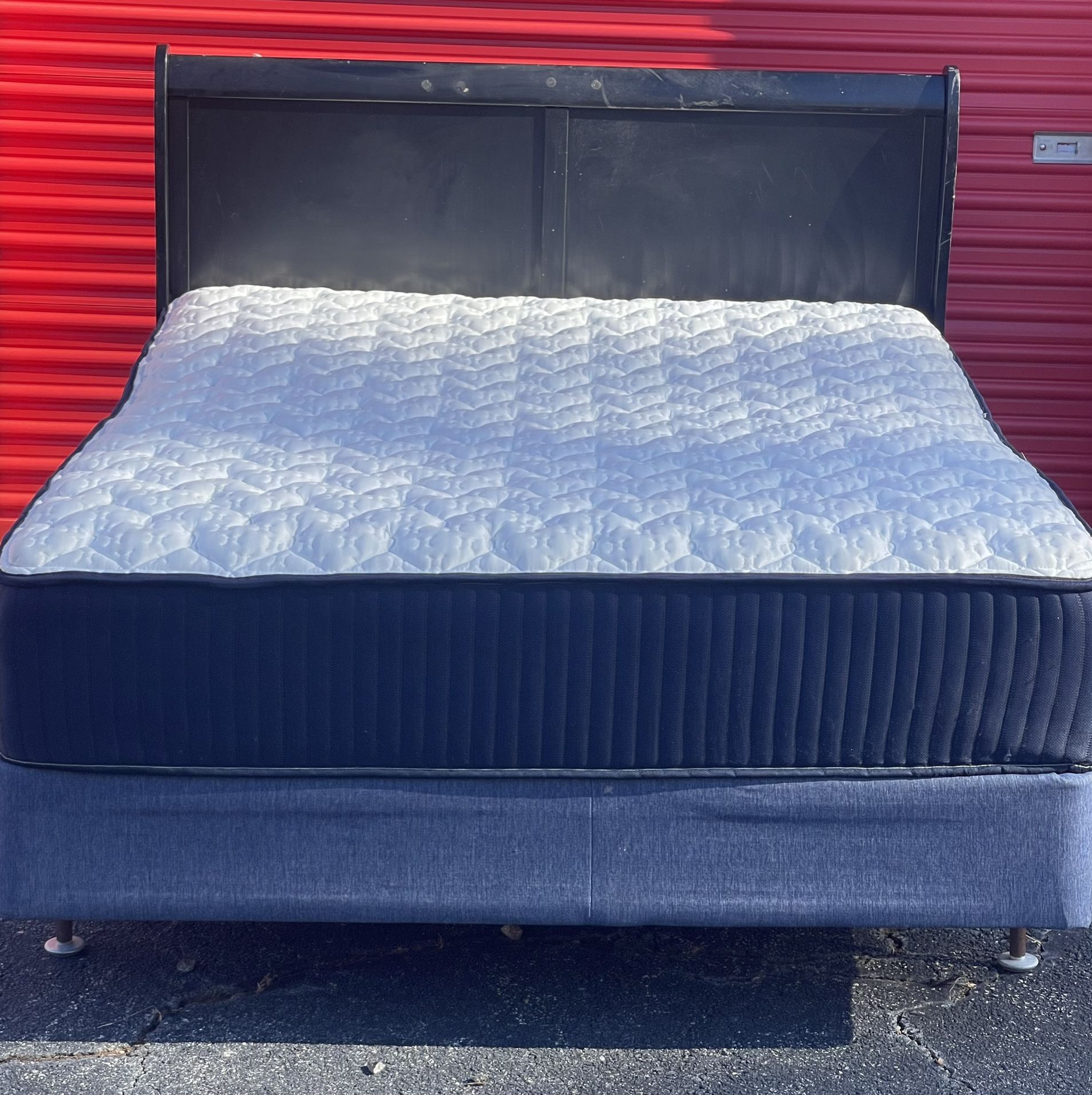 Queen Size Bed with Mattress Set