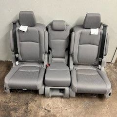 BRAND NEW GRAY CLOTH BUCKET SEATS WITH SEATBELTS AND MIDDLE SEAT 