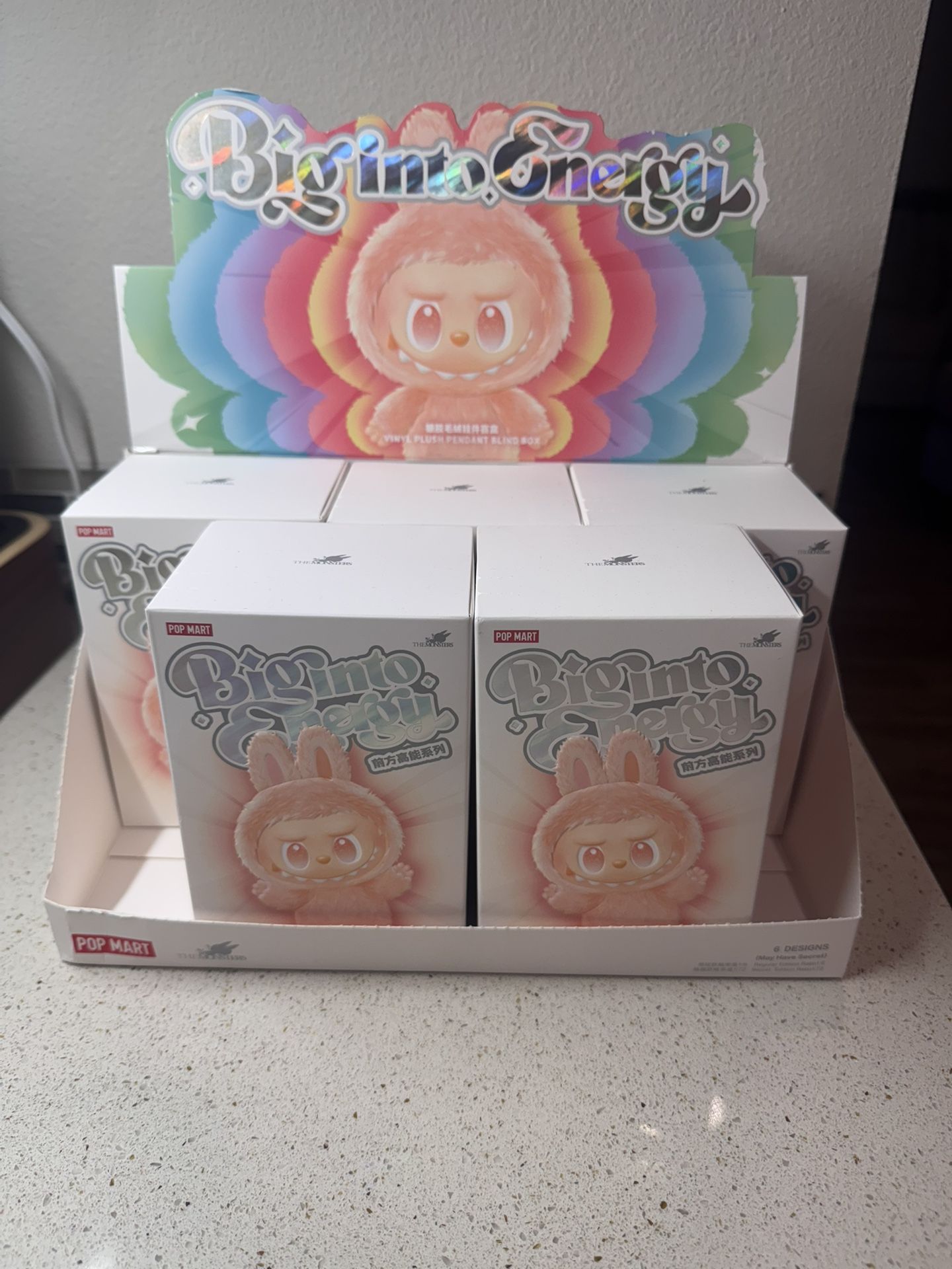 Pop MART Labubu the Monsters Big Into Energy Blind Box Single Sealed Vinyl Plush