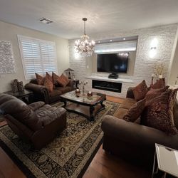 Living Room Sofa Set And Tables 