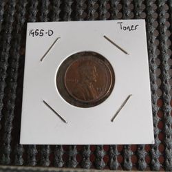1955 Wheat Penny Toned Nice Toning