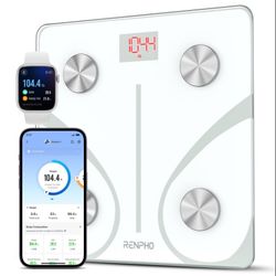 BMI Weighing Bluetooth Body Fat Scale, Body Composition Monitor Health Analyzer With Smartphone App