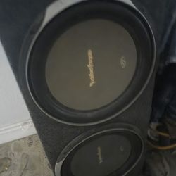 2 15 Inch Subwoofers With Box!!