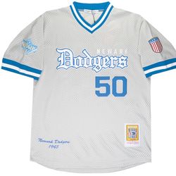 HEADGEAR NEWARK DODGERS BASEBALL JERSEY GREY