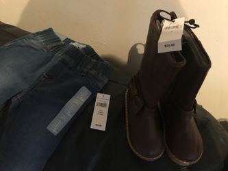 Brand new infant Gap jeans and boots