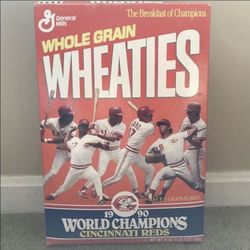 1990 Cincinnati Reds World Series Champions Wheaties  Unopened Box