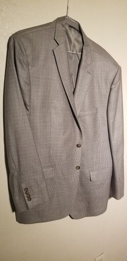 Ralph Lauren Sport Coat Balzer Jacket Plaid Gray Mens Wool Silk