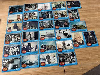 29 Vintage Star Wars Cards Blue Series 1977 