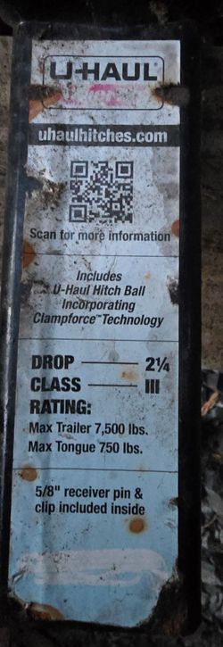 Drop hitch and 2" ball