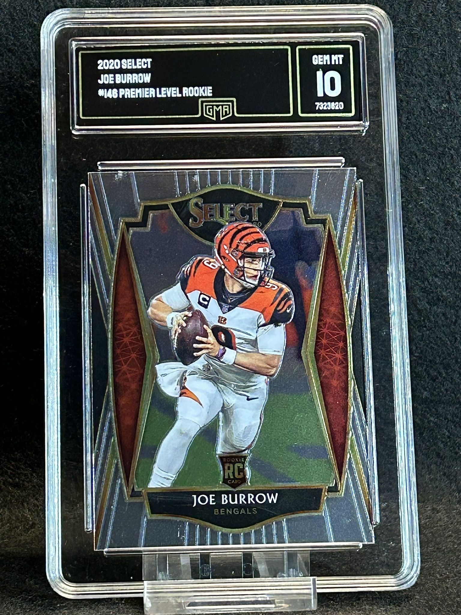 2020 Select 🔥 Joe Burrow 🔥 Premier Level Rookie GMA 10 💎 Mint - Cincinnati Bengals
