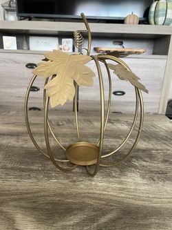 Pumpkin Candle Holder