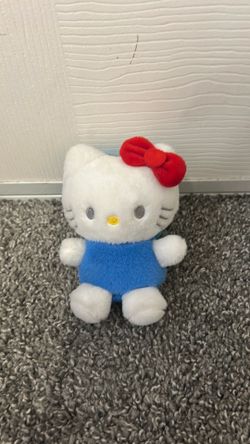 Blue hello kitty coin purse plush