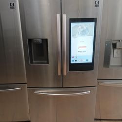 SAMSUNG FRENCH DOOR REFRIGERATOR WITH TABLET, STAINLESS STEEL ON SALE ✅$750✅ FREE DELIVERY AND INSTALLATION