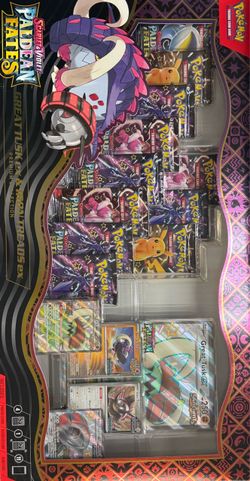 Paldean Fates Great Tusi ex and Iron Treads ex Premium Collection