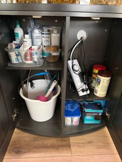 Bow Front Aquarium Tank with Cabinet Stand