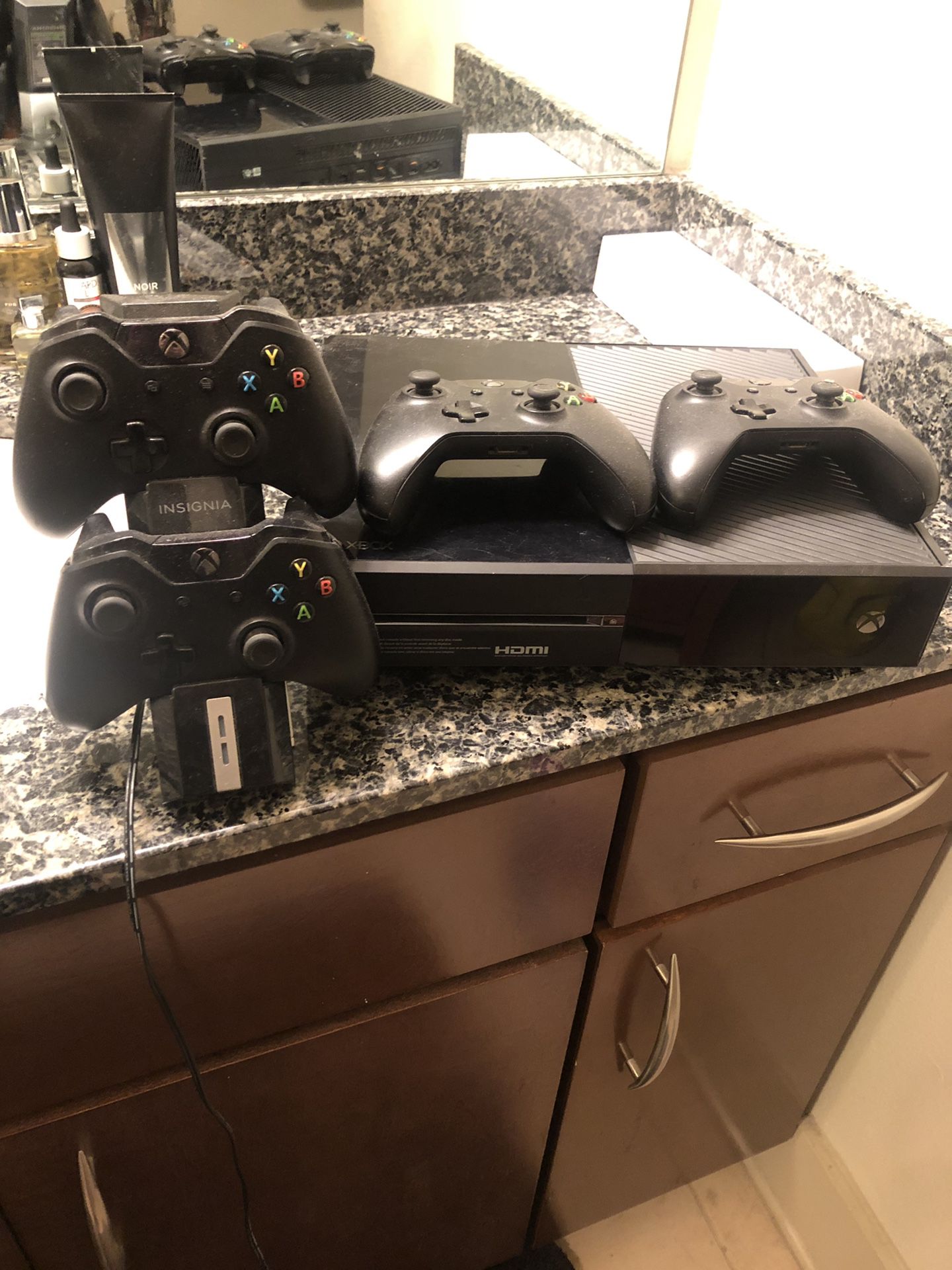 XBox one with 4 controllers