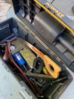 Tools and box