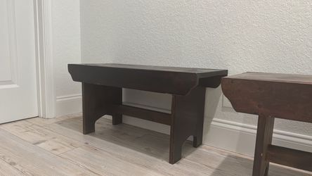 Solid wood benches