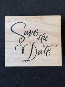 NEW Paper Source Save The Date Stamp For Parties Or Weddings