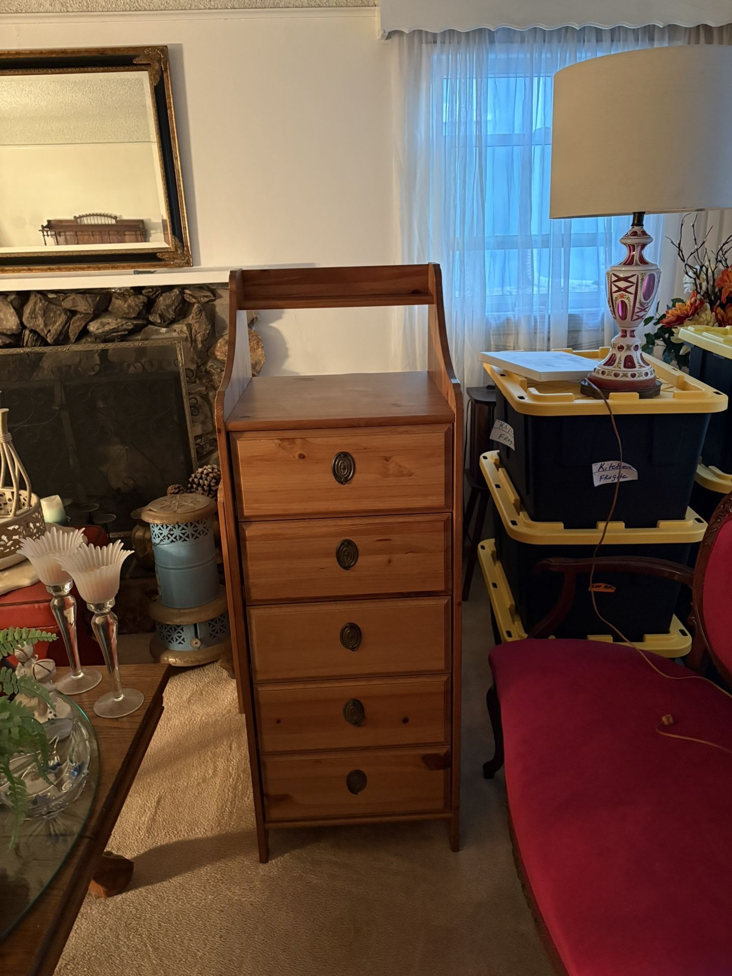 Five Drawer cedar Dresser