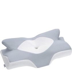 Elviros Cervical Memory Foam Pillow Contour Pillows for Neck and Shoulder Pain
