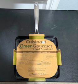 Title Grill Pan Cuisinart GreenGourmet Hard Anodized 11" Square