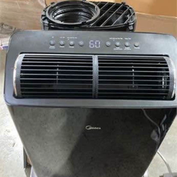 Midea Duo 12000 BTU DOE 115-Volt Vented Large Room Smart Portable Air Conditioner with Heater, Remote Included 14.000 Btu on deck