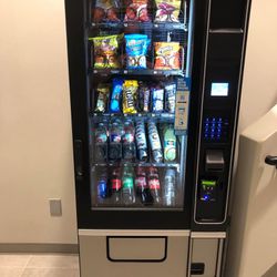 Mini-Refrigerated Snacks/Soda Combo Machine With Card Reader