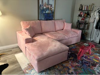 Brand New Cloud Sectional Sofa in Pink