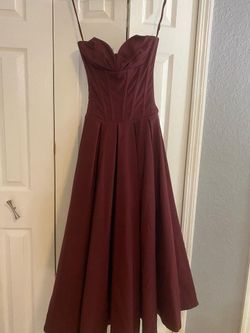 House of CB Wine Lady Strapless Midi Dress for Sale in Hialeah Gardens, FL  - OfferUp