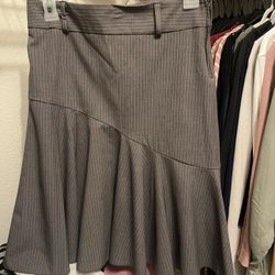 Gray Skirt W/ White Tank Like New Condition. 