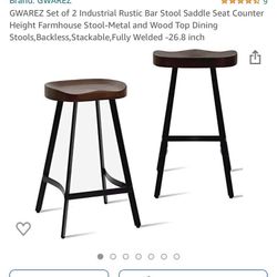 Set Of 2 Bar Chair