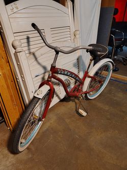 Red cruiser bike