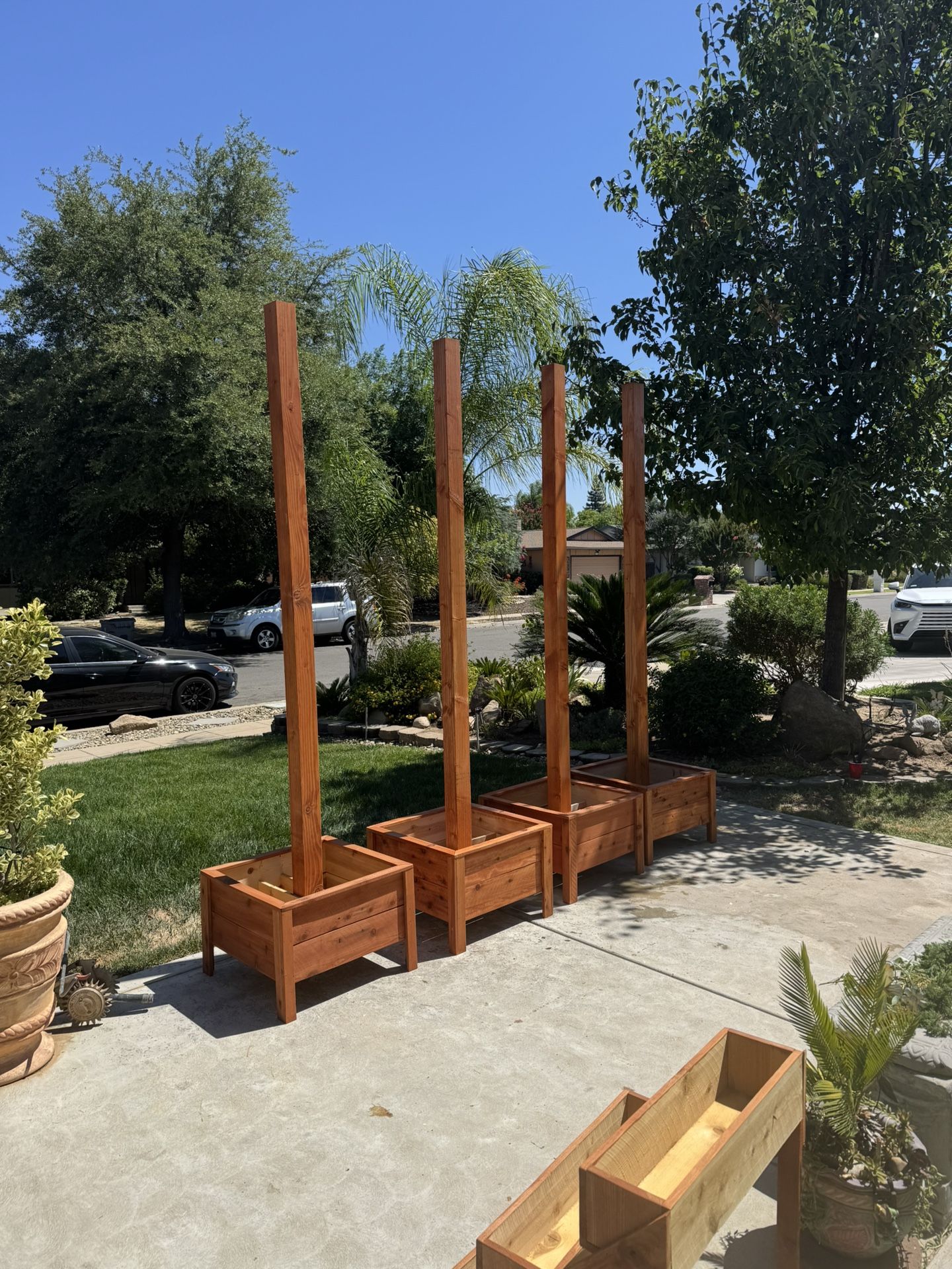 Wind Sail Light Hanging Planter Boxes $85 Ea