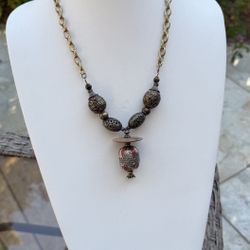 Tibetan Gau Prayer Box Necklace $23