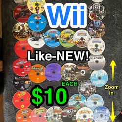🎮 $10 Like-NEW Wii Games 🎮 Nintendo